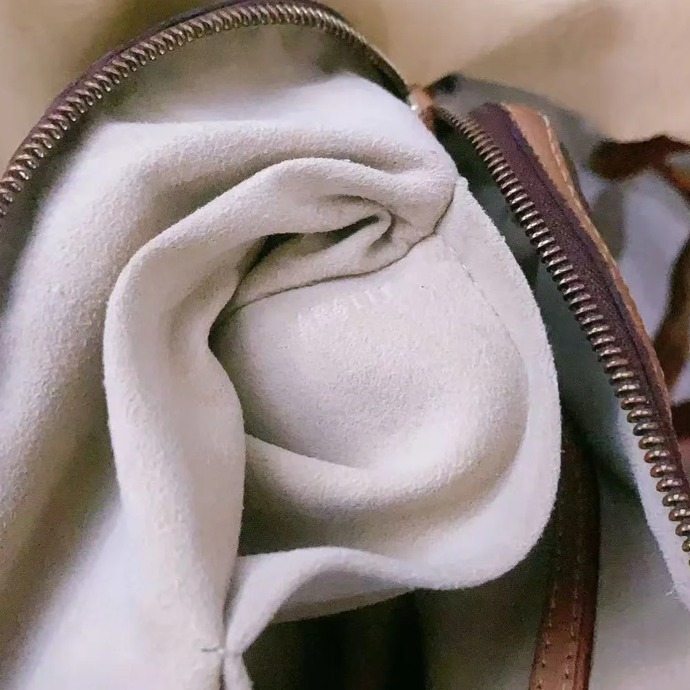 Louis Vuitton Brown and Tan Monogram Canvas‎ Retiro GM Bag Satchel